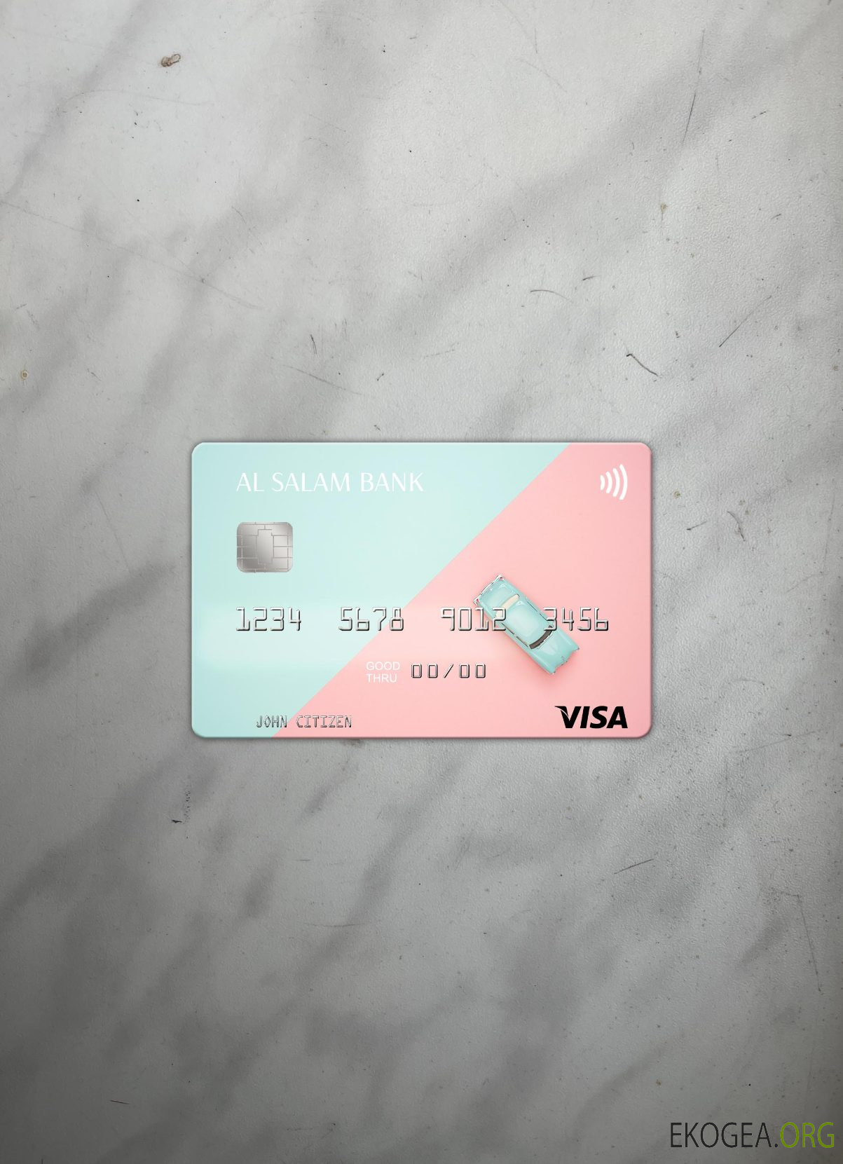 Photolook carte visa Algérie Al Salam Bank , avant